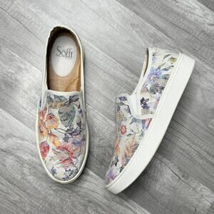 Sofft Somers Slip On Floral Print Shoes Sneakers Size 9